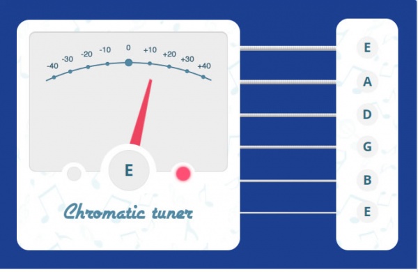 Afinador de violão online